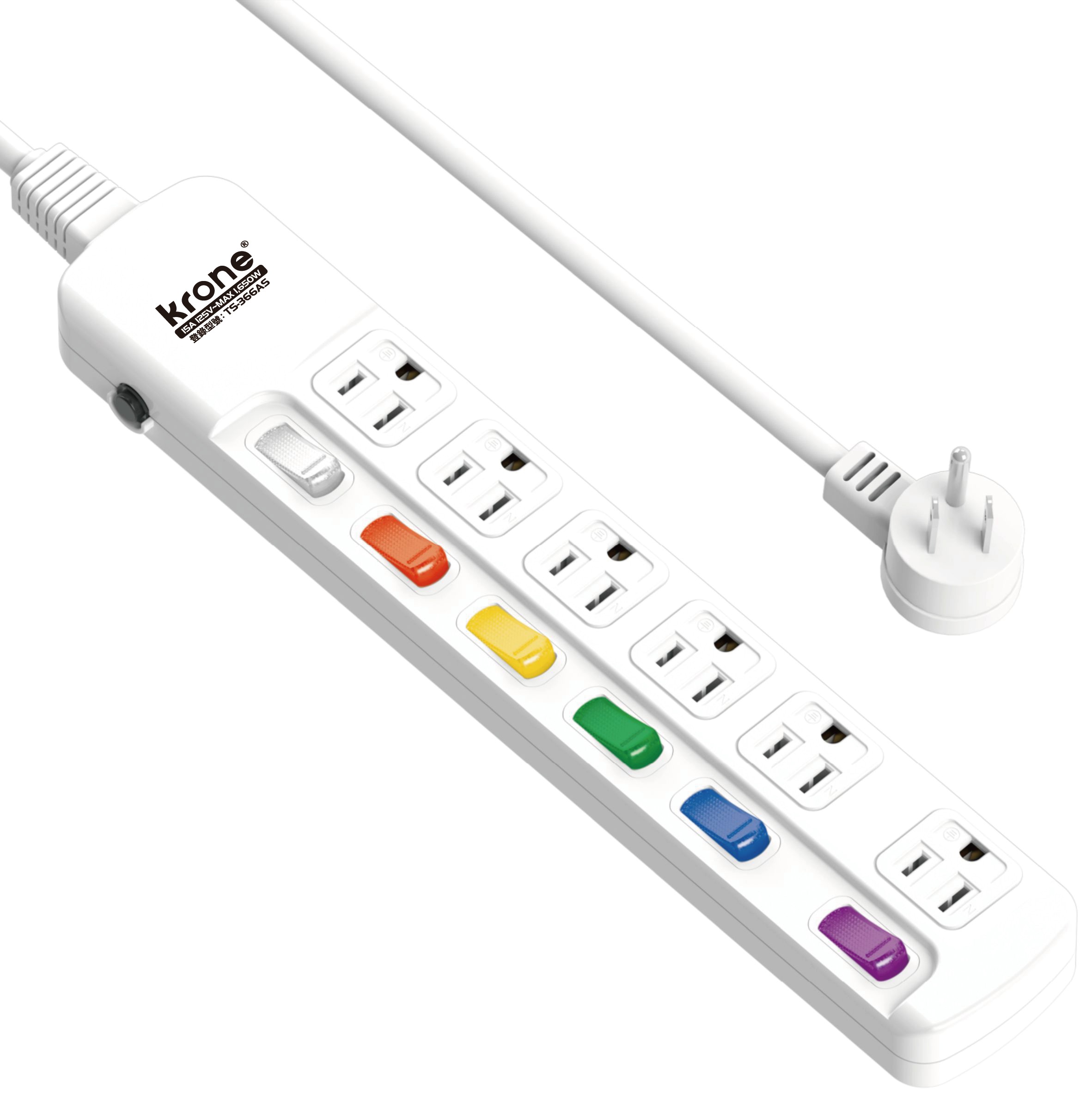 延長用電源線組(2P+E)