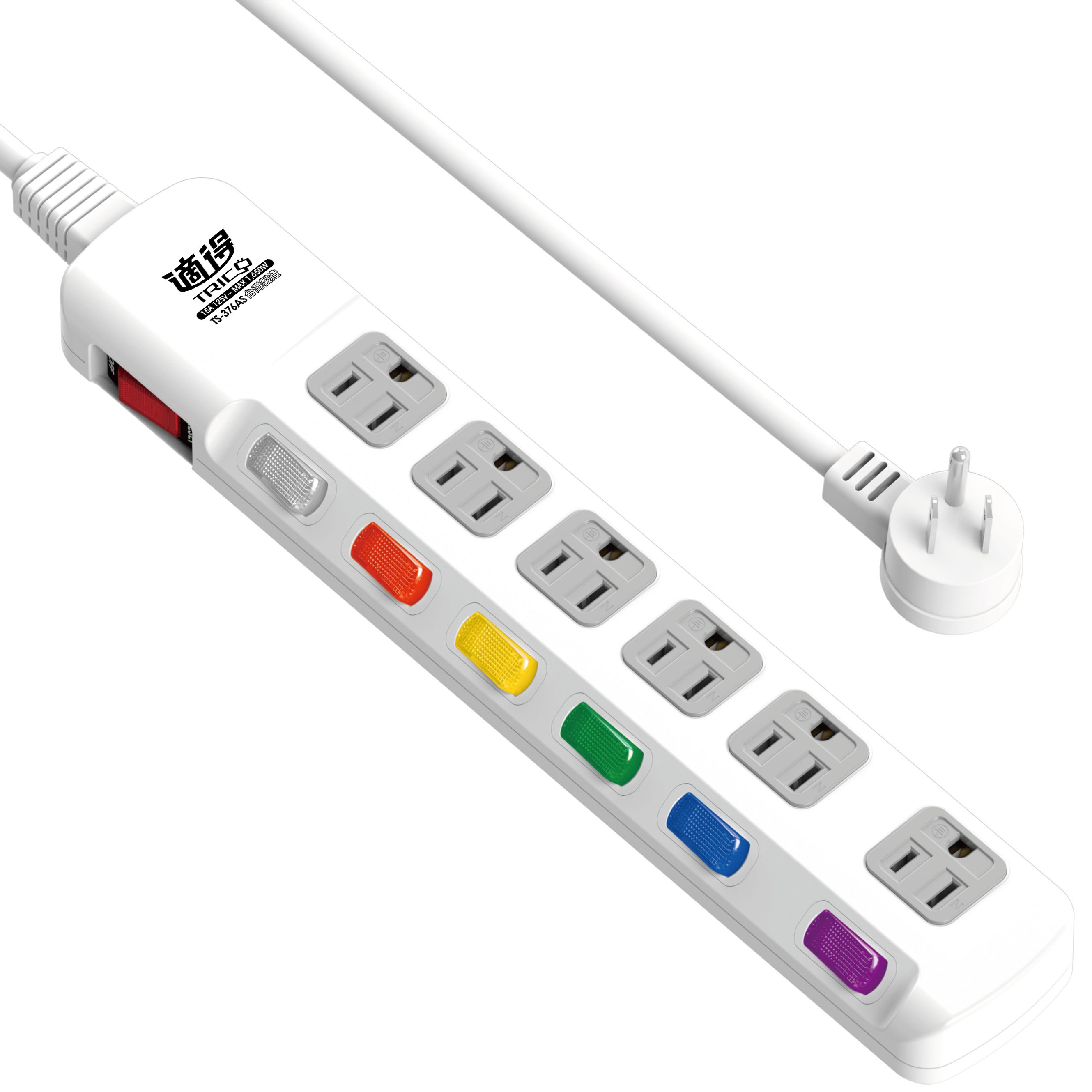 延長用電源線組(2P+E)