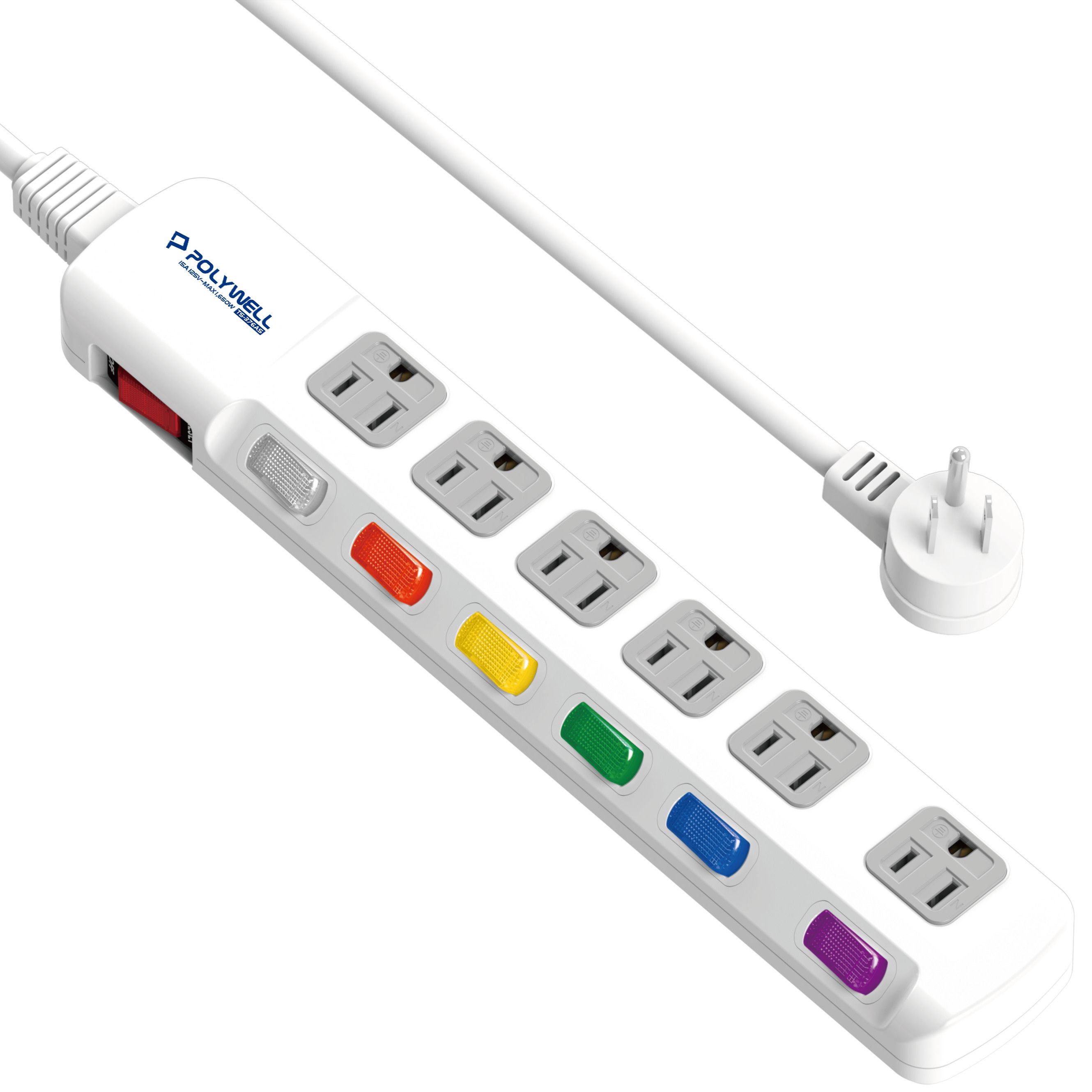 延長用電源線組(2P+E)