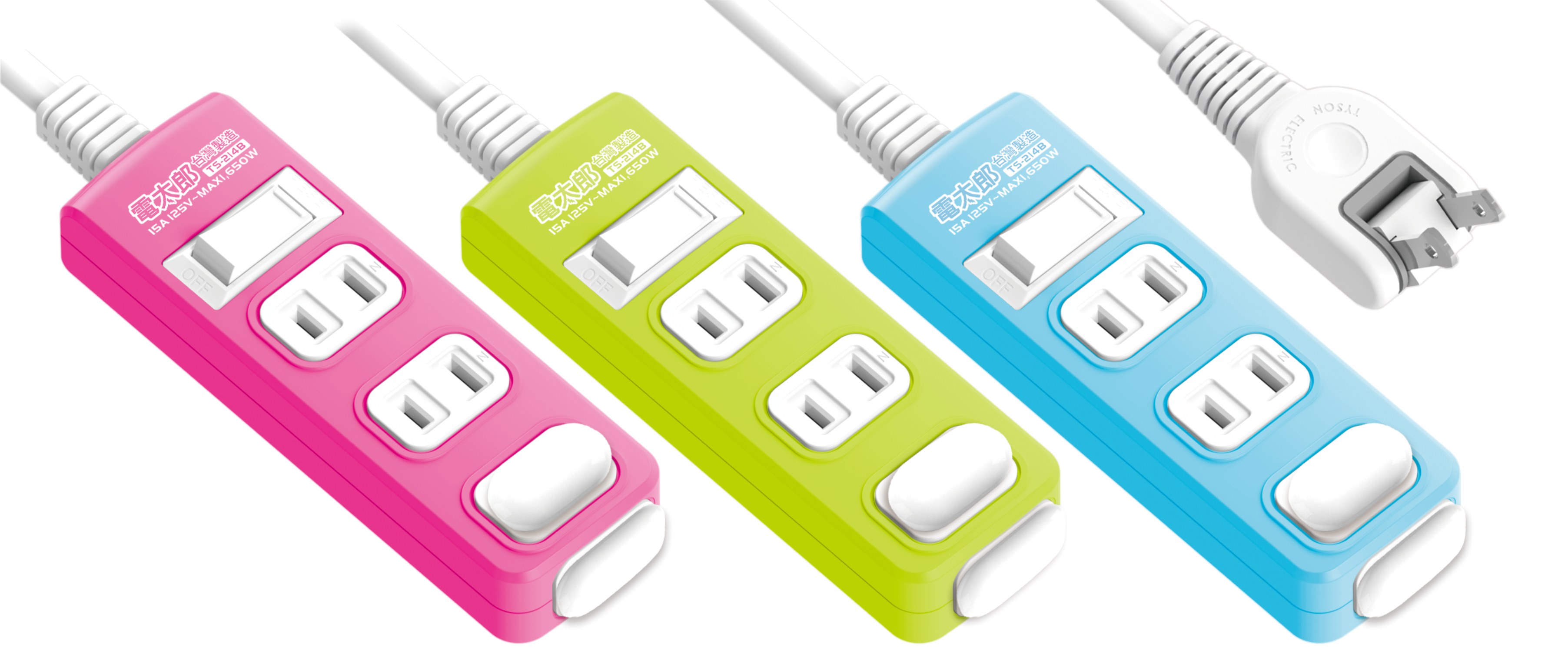 延長用電源線組(2P)