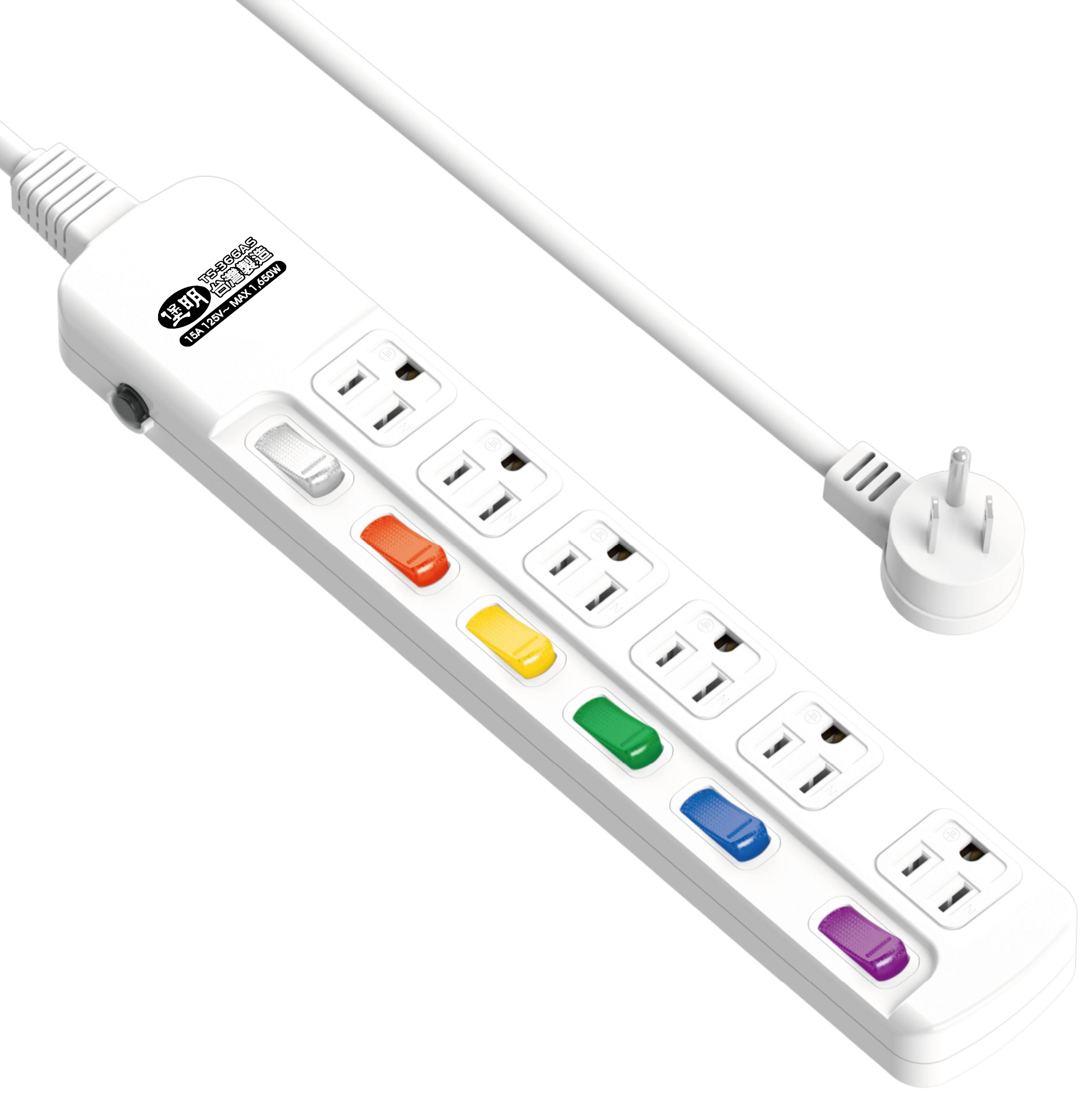 延長用電源線組(2P+E)